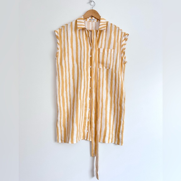 NWOT Reformation Lightweight Linen Mini Dress - Picture 2 of 11